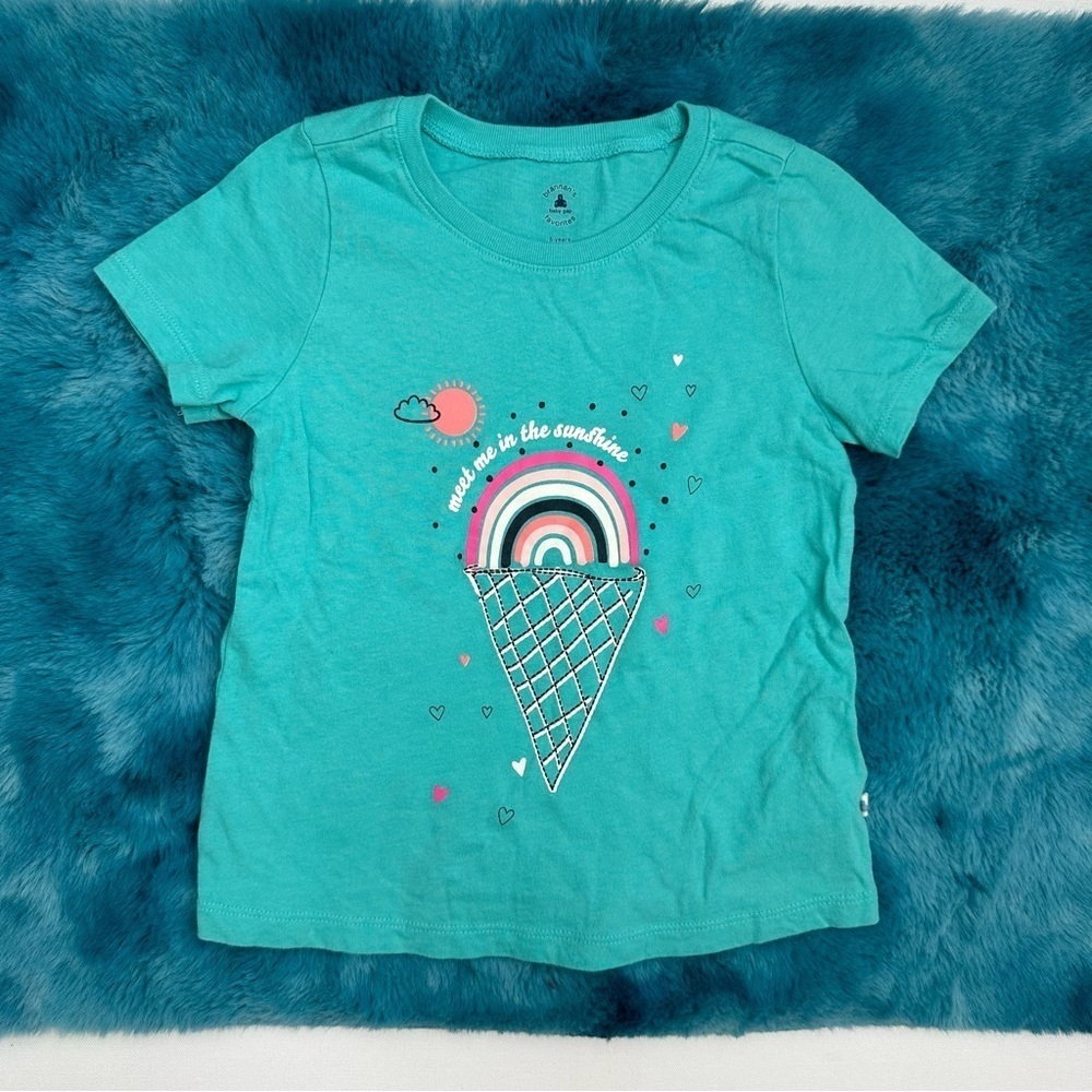 Baby Gap Girls Short Sleeve Graphic Tee Size 5 years